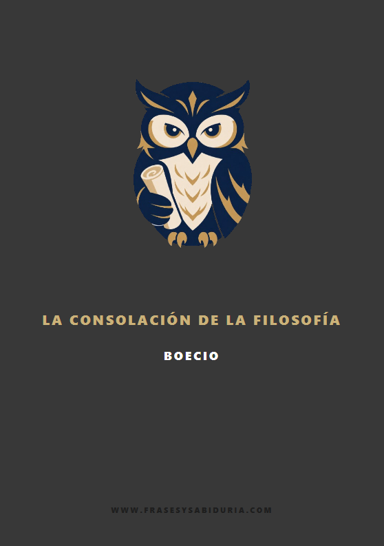 Portada de La consolación de la filosofía – Boecio