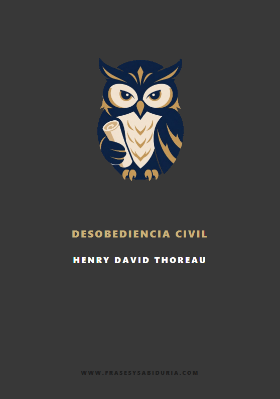 Portada de Desobediencia civil – Henry David Thoreau