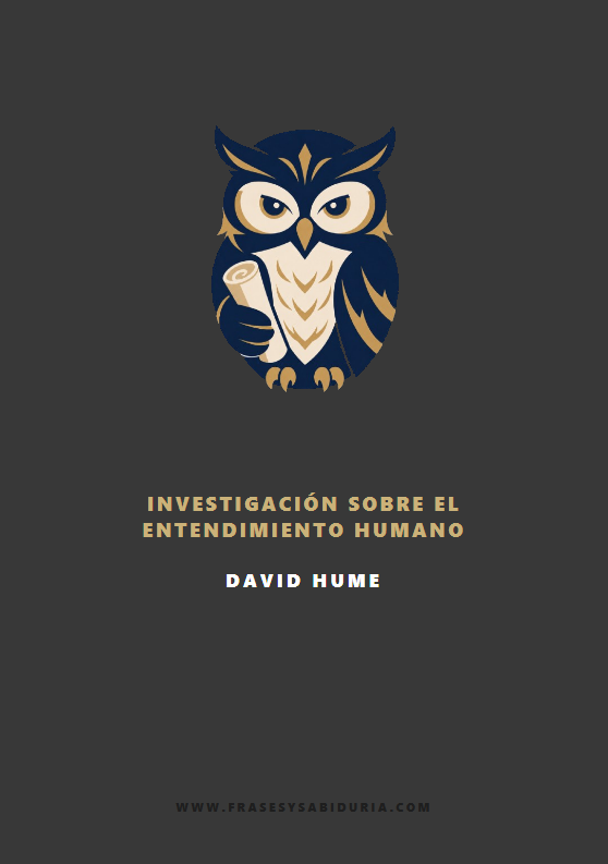 Portada de Investigación sobre el entendimiento humano – David Hume