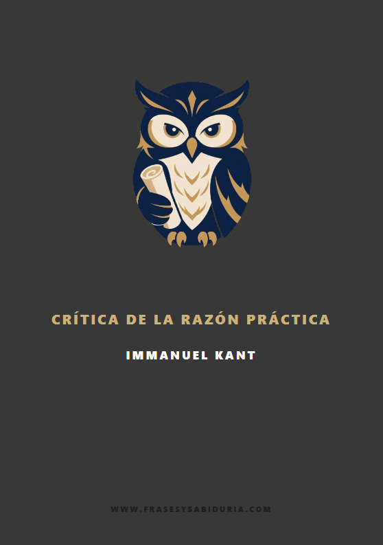 Portada de Crítica de la razón práctica – Immanuel Kant