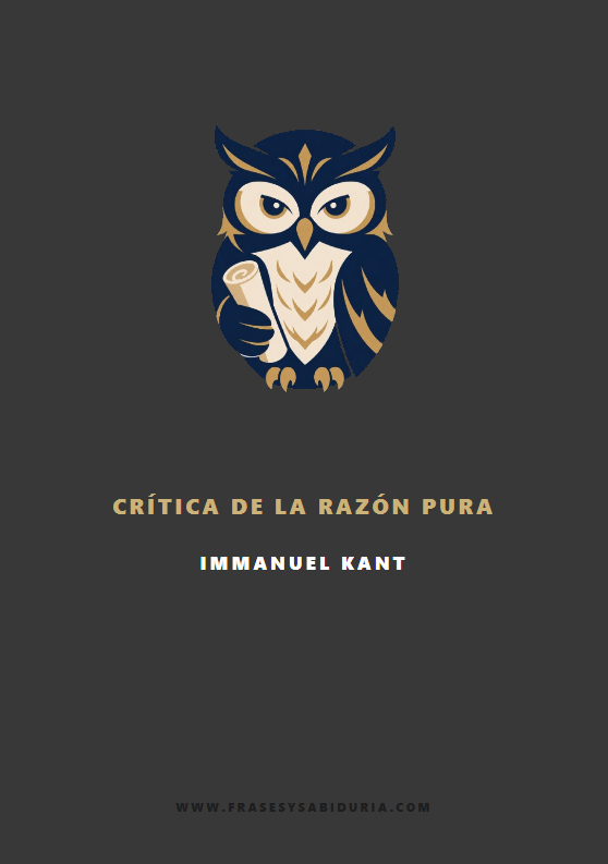 Portada de Crítica de la razón pura – Immanuel Kant