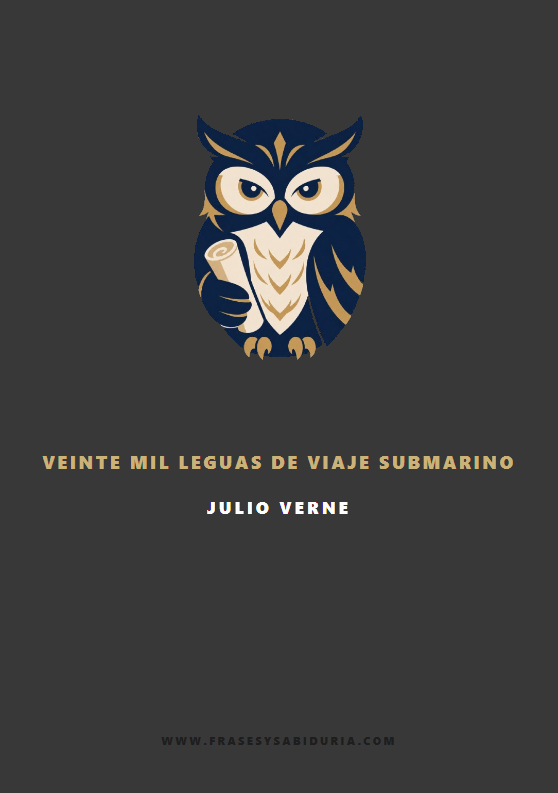 Portada de Veinte mil leguas de viaje submarino – Julio Verne