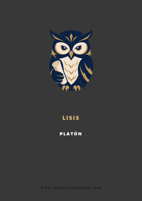 Portada de Lisis – Platón